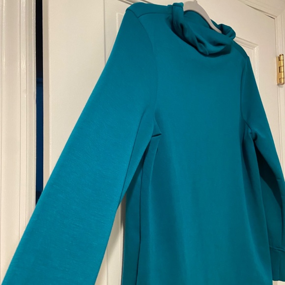 Cable & Gauge Studio Women's Size Medium Lounge Turtleneck Top – Sea Green - Picture 2 of 9